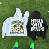 Y2K Womens Clothing Hoodie Sweatshirt Long Sleeved Pullover Oversize S