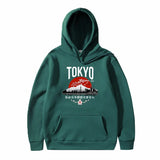 Japanese Tokyo Sakura Print Mens Hoodie Fashion Winter Autumn Mens Wom