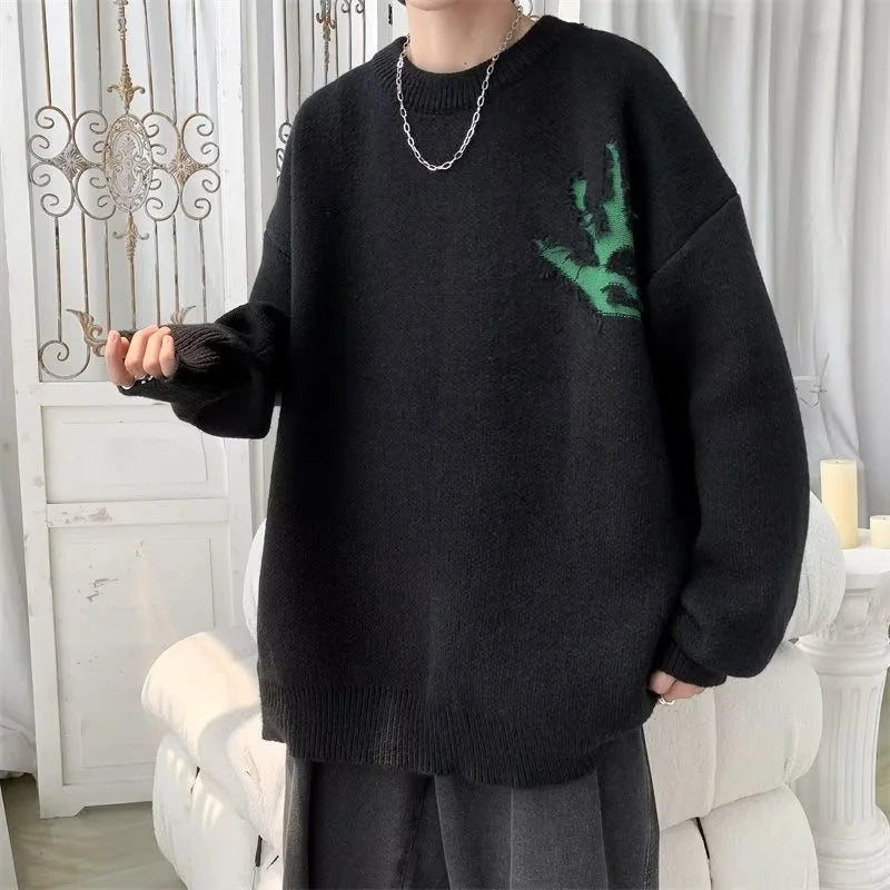retro street knitwear, high-street look, trendy streetwear apparel for men and women