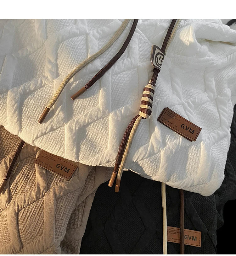 2024 New Mens Hoodie Fashion Korean Casual Loose Hooded Shirt Large Si