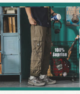 american vintage baggy cargo pants men outdoor sport military tactical sweatpants y2k straight multi pocket overalls trousers unique joggers style 468