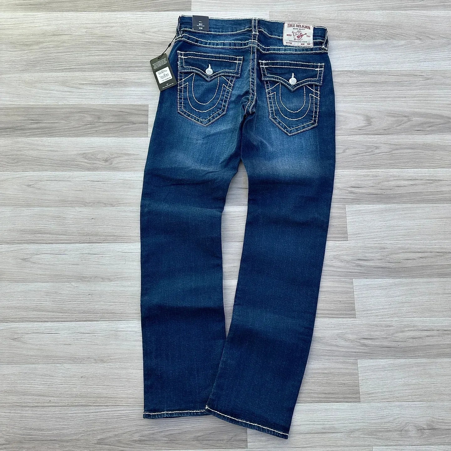 true faith embroidered jeans vintage street gothic loose casual denim hip hop red trousers couples baggy pants y2k clothes unique jeans style 4086