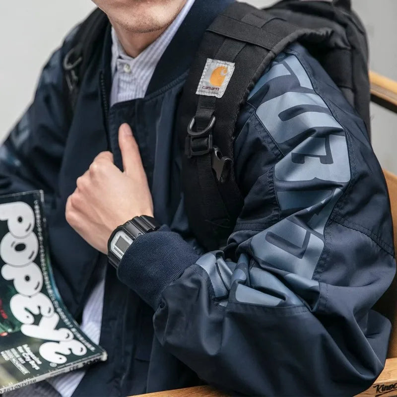 minimalist streetwear jacket, bold fashion piece, aesthetic