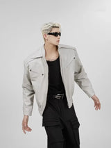 grunge street bomber, modern fit for men, oversized fit