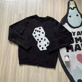 new 2022 men luxury billiards black eight gentleman classic mohair dice knit casual sweaters pullover asian size high drake 20 - soft fleece-lined outerwear, 2025 streetwear drop, oversized streetwear hoodie