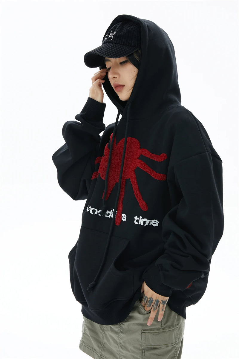 skatercore tribal flames featuring fashion spider web printed hoodies unisex hip hop y2k sweatshirt streetwear mens casual hooded autumn warm loose tops hoodies