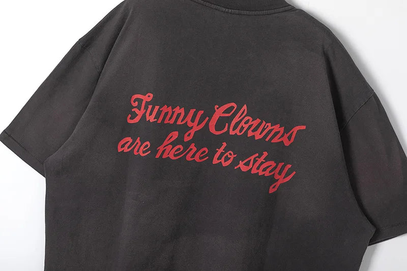 Harajuku Oversized Shirt – Saint Short Sleeve Top Tees Men Woman Best Quality Space Exp – Urban Streetwear for Men & Women