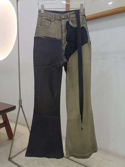 high new 2023 classical vintage luxurious old washed patch wax jeans cotton denim pants comfort casual jeans size xl 485 ripped baggy denim