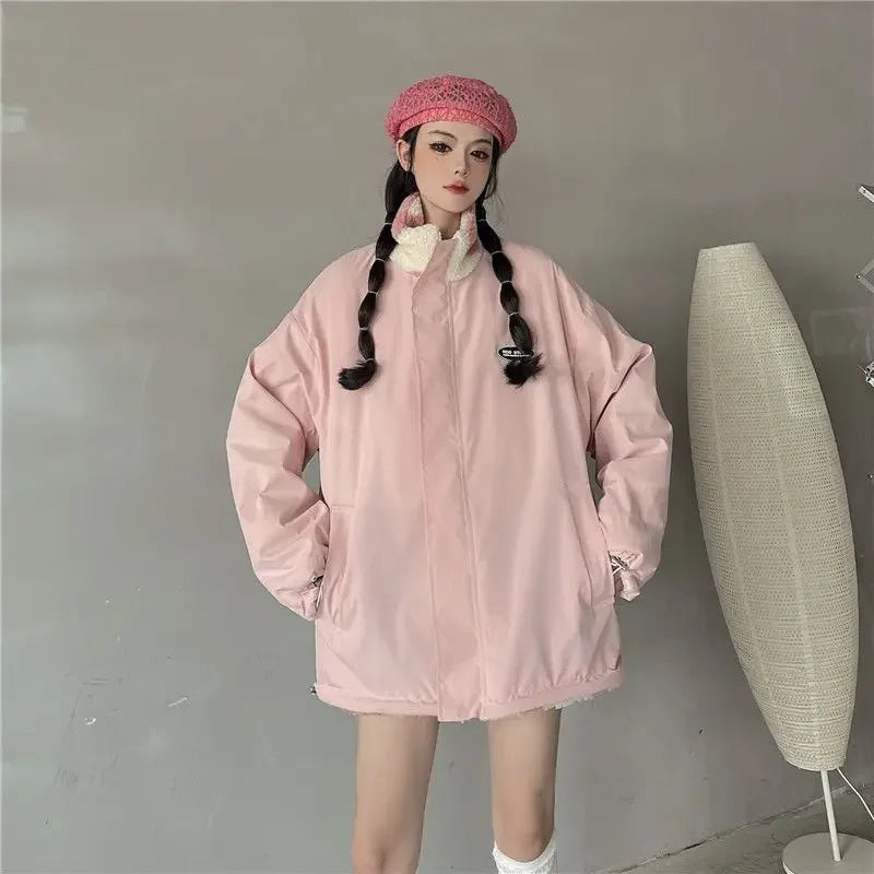 Leather Panel Streetwear Jacket Daily Fit Staple