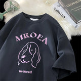 Anime Vintage print – Cartoon Graphic Tshirt Kawaii Oversized Tee Shirt Retro Cute