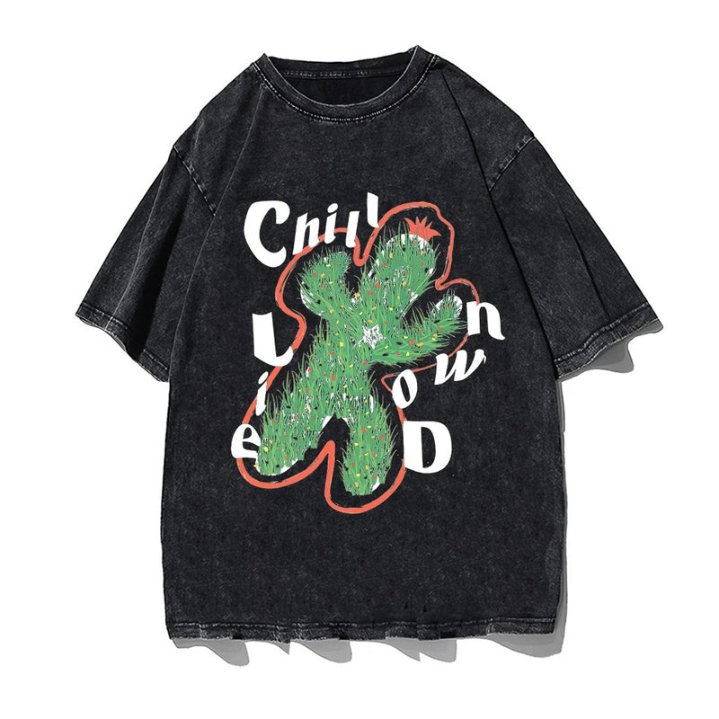 Vaporwave Oversized shirt – Skull Letter Print Gothic Tshirt Punk Streetwear T Shirts Lo