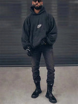 Kanye Donda Doves Music Surrounding Logo Printed Brushed Cotton Hoodie