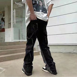 vintage streetwear flared jeans denim hip hop splashing ink wide leg jean overalls for men fashionable retro patchwork jeans y2k unique jeans style 495