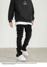 mens corduroy cargo pants new casual hip hop side pockets skinny trousers streetwear bottom zipper fashion slim fit pant joggers unique joggers style 4117