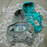 Printed Personalized Patterns Street Style Street Hooded Cardigan Long