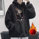 Autumn Funny Bear Graphic Hoodies Men 2024 New Hip Hop Fashion Hooded