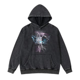 sadcore vintage anime featuring rainbowtouches new hoodies mens high street retro knight printing pattern hip hop harajuku women coat unisex superior quality