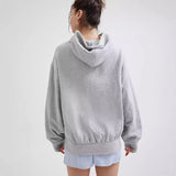 Y2k Long Sleeved Pullover Hoodie Cartoon Bow Embroidery Tops Streetwear Vintage Hoodie School Outfit Punk High Street Ootd New
