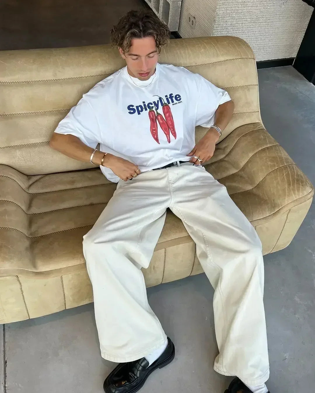 Gothic Oversized Tee – Oversized Harajuku Summer Casual Fish Y2K Tops Graphic T Shi – Edgy Streetwear for All Genders