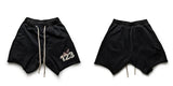 frog drift streetwear high street rrr123 logo hip hop short loose terry pants sweatpants for men unique joggers style 3474