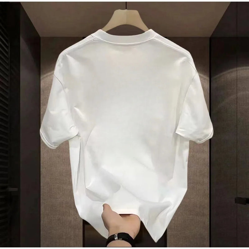 Y2k Crying angel – Summer Mens Cotton T Shirt American Oversized Loose White Pr