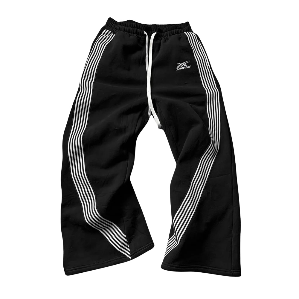 y2k version striped straight leg baggy pants high waisted sweatpants streetwear and minimalist vintage striped casual men pants casual joggers