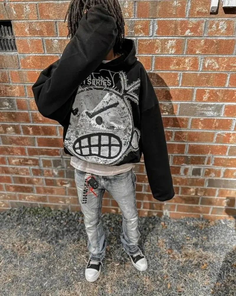 Y2K European And American Street Fashion Trend Versatile Jacket Men Y2