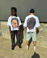 harajuku summer casual graphic t shirts men cartoon big head streetwear oversized y2k tops gothic clothes goth women clothing clean everyday pants
