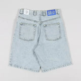 Harajuku Y2k Wexwear Embroidery Skateboarding Jeans Denim Men Letter Graphic Streetwear Shorts 2024 Baggy Gym Basketball Shorts
