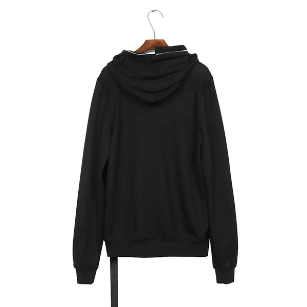 glitchcore chrome print featuring new luxury 2023 rick four holes zipper pullover hoodies hoody hooded sweatshirts velvet cotton thick fleece us size 668