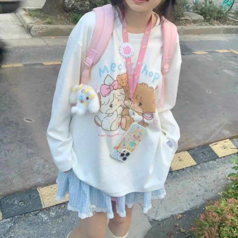 Kawaii Lolita Blue Plaid Mini Skirt Women Harajuku Y2k Aesthetic Bow Short Skirts Japanese Preppy Style Pleated Fairy Skirt 2024