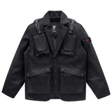 Oversized jackets parka hooded fleece version