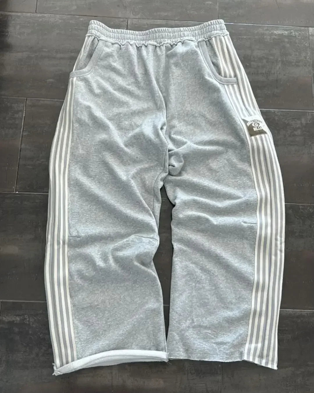 y2k street simple fashion casual sports trousers men y2k harajuku retro wide leg pants trendy brand oversized trousers women unique default style 3313