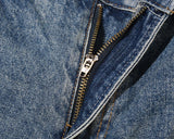 blue speckle ink washed destroyed flared jean pants hip hop graffiti ripped denim jeans for men streetwear vintage wide jeans unique jeans style 4459