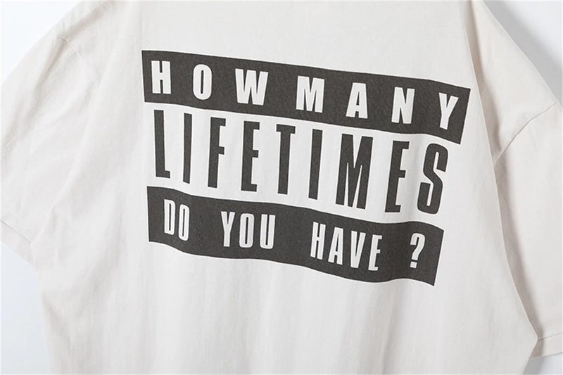 Y2K aesthetic print tee featuring summer vintage retro letter print high street loose casual cotton t shirt tops