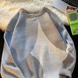 bold graphic pullover, layered streetwear look, soft knit pullover with flame design, y2k fashion statement