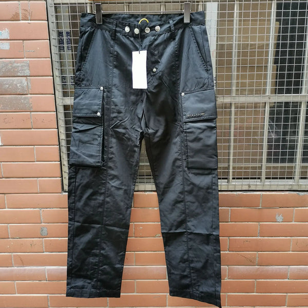 high new men 2023 classic alyx 1017 9sm zip up metal cargo comfortable cotton parkour sweat casual pants sweatpants tag 571 streetwear sweatpants