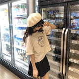 Y2k Tribal flame – Short Short Sleeved T Shirt For Female Students New Korean S