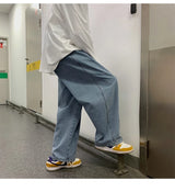 men wide leg jeans loose straight baggy denim pant mens womens streetwear skateboard pants oversized hip hop casual trousers unique jeans style 1104