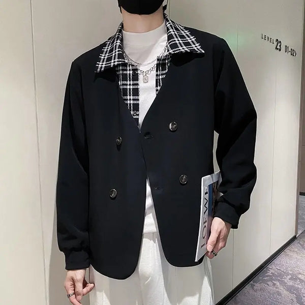 2023 Autumn New Light Luxury Fashion Comfortable Jacket Men Jacket Casual Top Boutique Clothing Simple Style ClothesforTeenagers