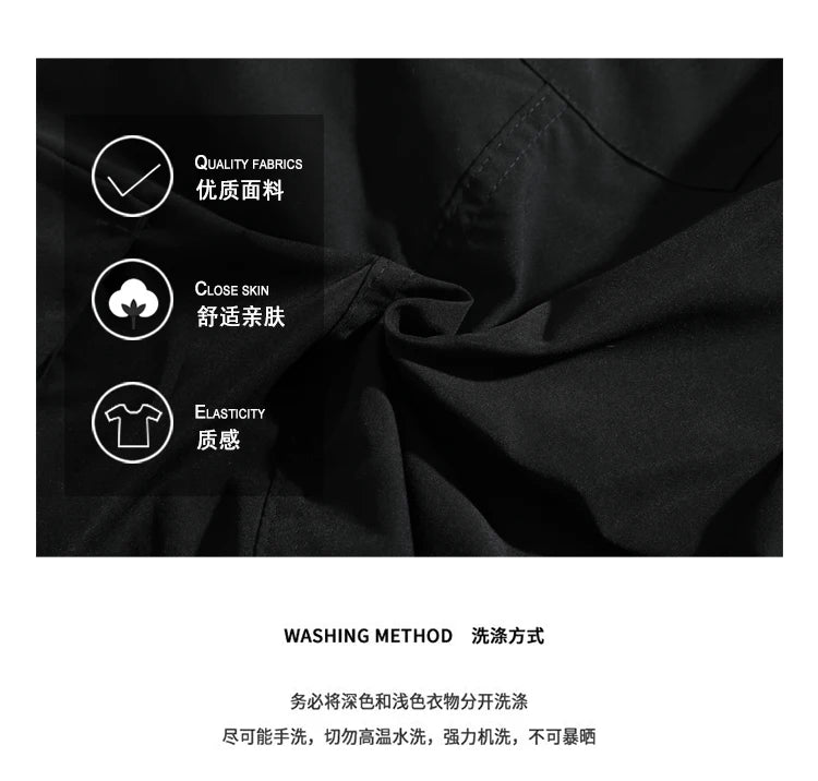 multi pocket mens wide leg straight cargo pants korean fashion track pants male casual loose mopping trousers four seasons unique cargo style 1026