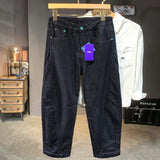 men denim streetwear fashion brand hip hop loose casual wide leg cargo harem jeans pant cityboy y2k baggy jeans trousers unique cargo style 1909