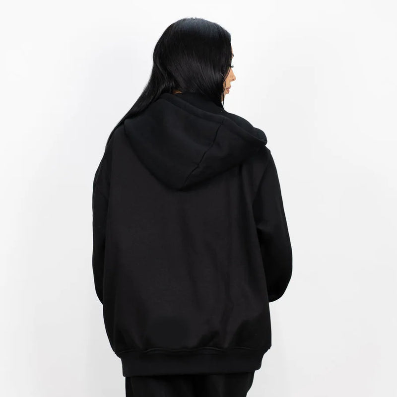 Y2k Winter Long Sleeved Hoodie Sweatshirt Oversized Winter Clothes Streetwear Y2k Vintage Punk Graffiti Print Top School Ootd