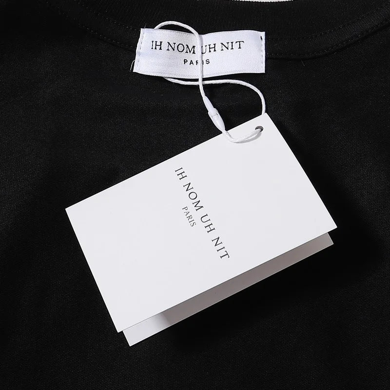Harajuku Oversized Shirt – Black White Ih Nom Uh Nit Short Sleeve Tops Tee Men Woman Be – Urban Streetwear for Men & Women