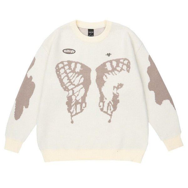 "Broken Wings" Unisex Men Women Streetwear Graphic Sweater Daulet Apparel