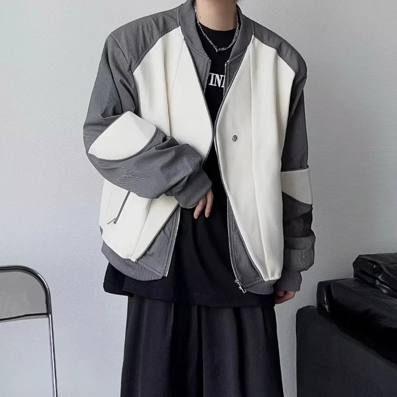 leather varsity jacket, cold weather layer, hip hop