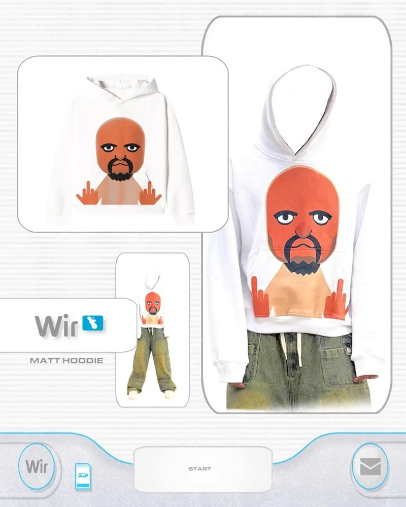 Harajuku Tee – Harajuku New Grunge Oversized Sweatshirt Mii Anime Hoodie Me – Streetwear Fashion for Men & Women