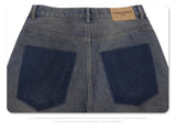 Cut Jeans with a mud-dye knife