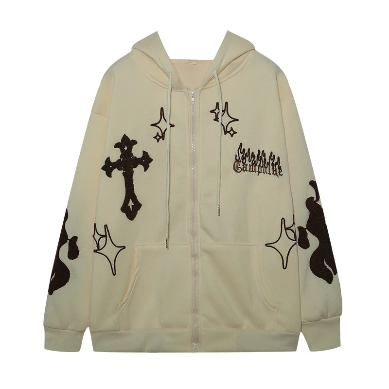 y2k fire graphic sweater, edgy streetwear for bold fashion-forward winter outfits, mens fashion layer for modern streetwear c