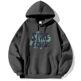 Autumn Design Letter Print Fleece Hoodies For Men Fashion Hip Hop Over